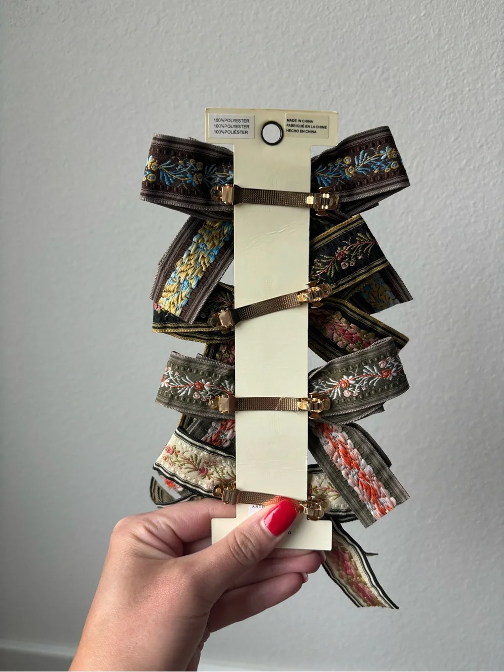 Anthropologie Hair Bow Clips